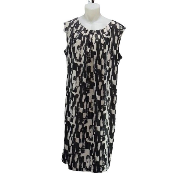 JONATHAN MARTIN Women's Black & White Abstract Polyester Stretch Plus Size 20 - Picture 11 of 11